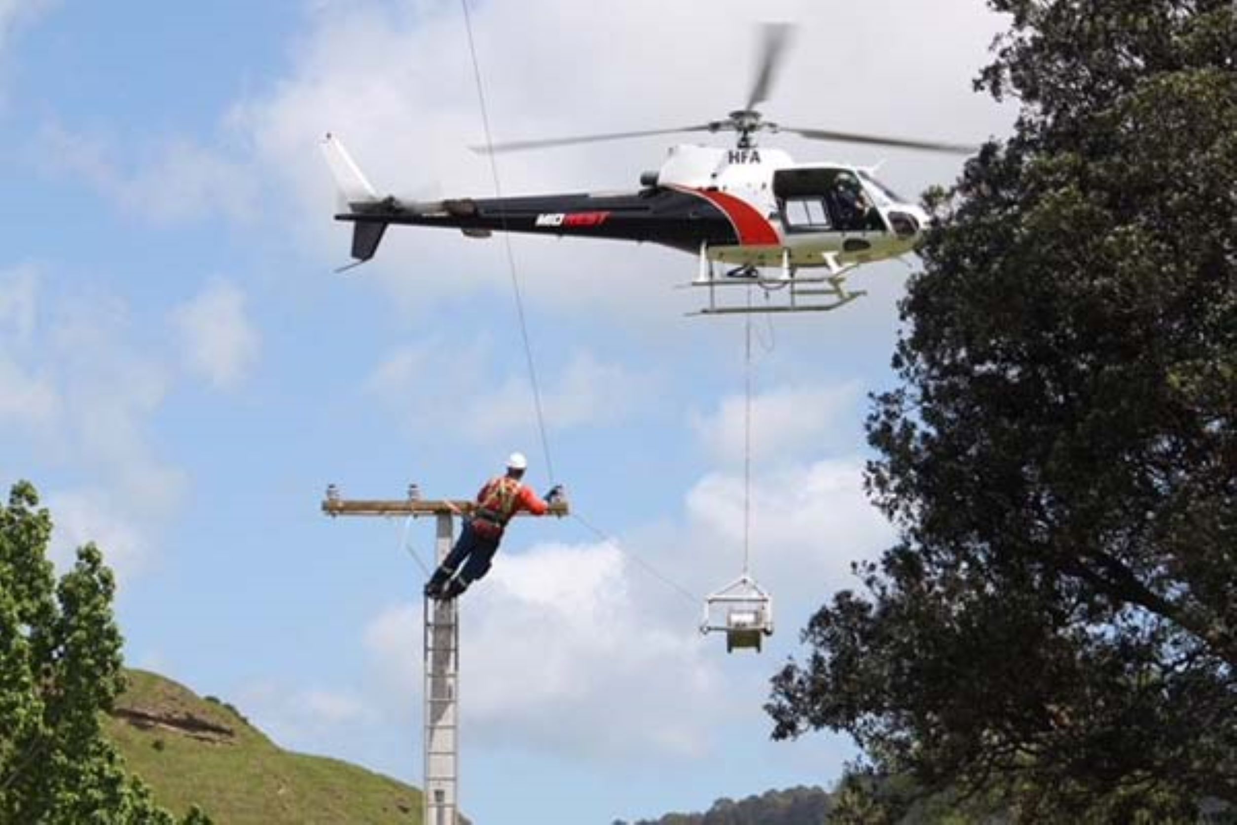 Power line stringing
